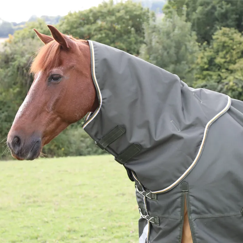 Shires Highlander Plus 50 Turnout Rug Neck Cover - Green